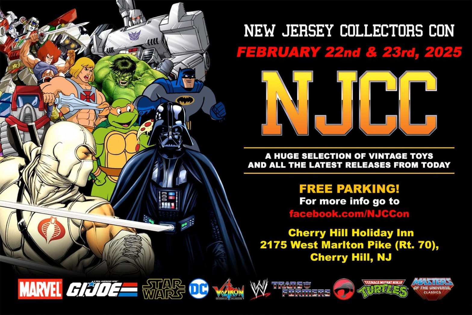 NJCC 22 فوریه و 23 2025 Gi Joe vs Transformers Action Figure Collector Event